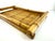 1970s Vintage Mid Century Woven Bamboo Tray With Rustic Character For Sale - Image 5 of 13