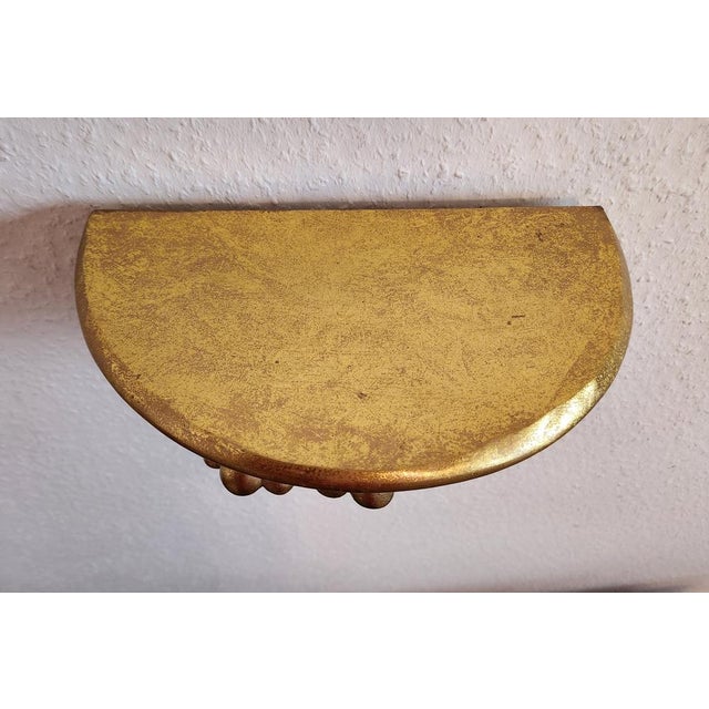 Gilded Wall Bracket in Resin, 1970s For Sale - Image 13 of 18
