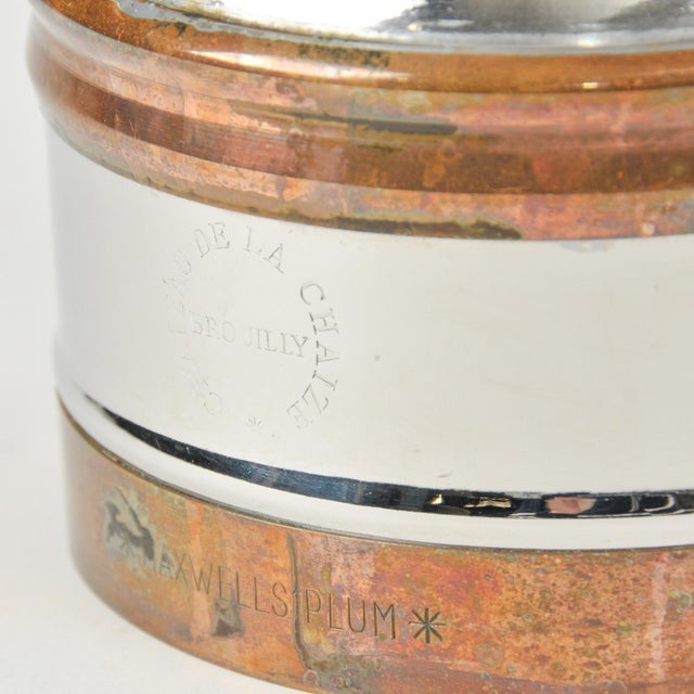 Vintage French Bistro Carafe With Copper Accents For Sale - Image 4 of 10