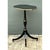 Black Vintage Black and Gold Trim Pedestal Table For Sale - Image 8 of 12