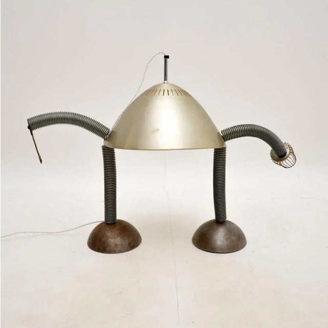 Mid-Century Modern Vintage Robot Table Lamp, 1960s For Sale - Image 3 of 12