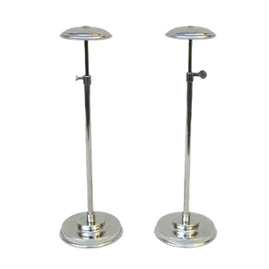 Art Deco Chrome Hatstands, Set of 2
