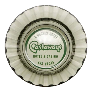 The Castaways Hotel Las Vegas Glass Ashtray