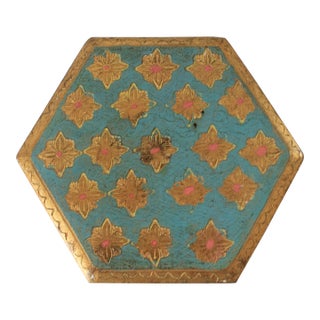 Vintage Gilded Italian Lidded Trinket Box For Sale