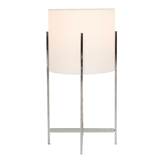 Chromed Brass & Acrylic Table Lamp by Paul Mayen for Habitat, 1955c. For Sale