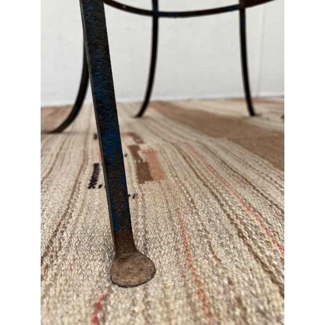 Mid Century Modern Iron Salterini Style Peacock Chair, Attributed For Sale In New York - Image 6 of 10