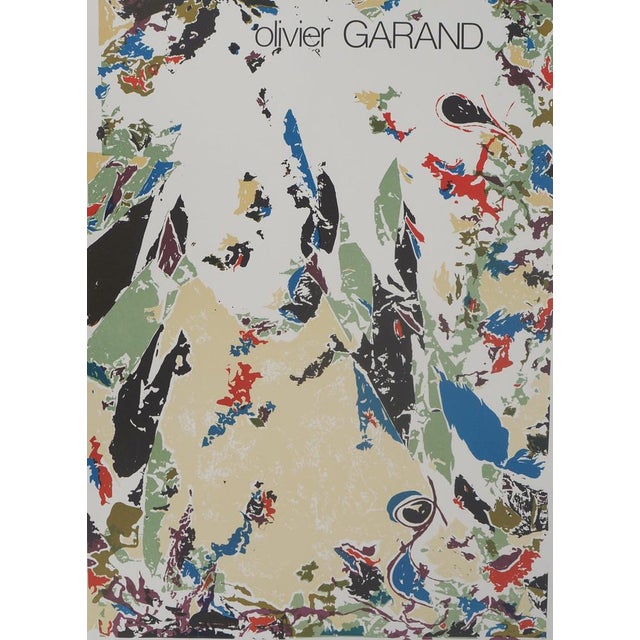 Olivier GARAND (1954) Exhibition 1982 Original color lithograph poster On poster paper, 48 x 73 cm (approx. 19 x 29...
