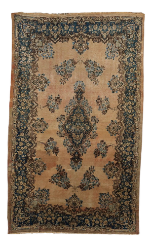 Kerman Rug in Cotton Wool Thin Knot, Middle East