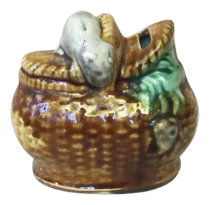 Early 20th Century Antique Majolica Money Bank