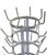 Metal Bottle Dryer, Display your empty bottles, A fun home wine room/bar accessory or great piece for Brewery or Vineyard....