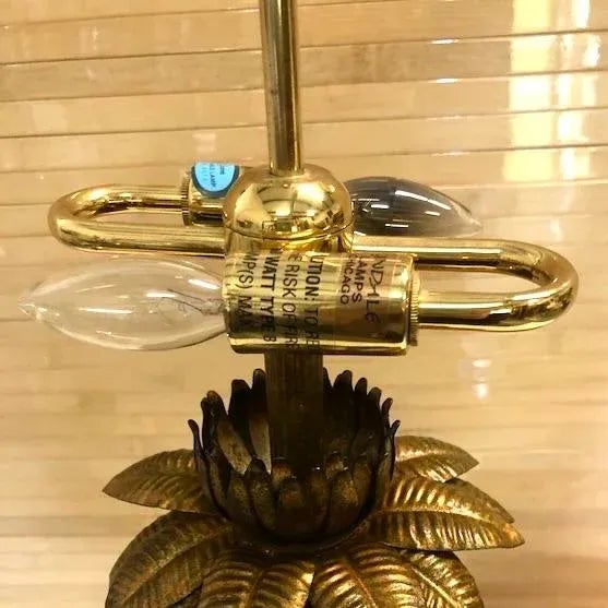 Mid-Century Modern Vintage Tyndale Table Lamp of Elephants For Sale - Image 3 of 4