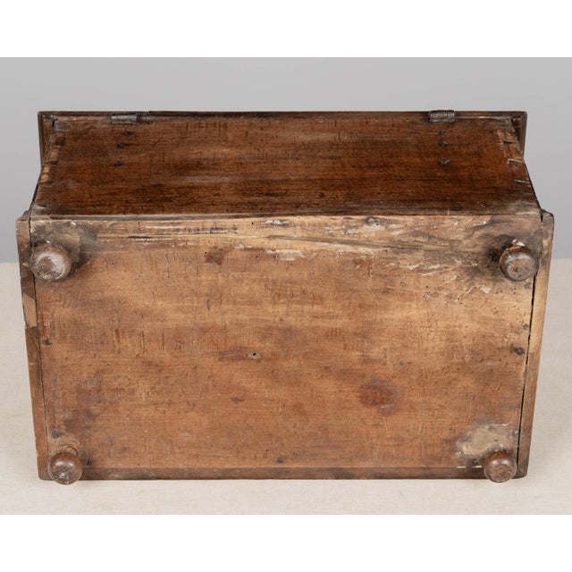 19th Century Spanish Walnut Wedding Coffer or Marriage Chest For Sale - Image 10 of 12