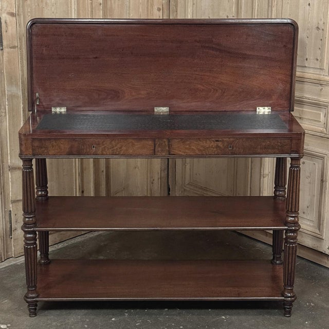 Early 19th Century 19th Century English Regency Mahogany Etagere Server ~ Console For Sale - Image 5 of 18