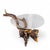 Chestnut Vintage Organic Modern Driftwood Side Table With Acrylic Top, Mid-Century For Sale - Image 8 of 18