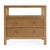 2020s Nora 28 in. W Rectangular 2 Drawer Wide Nightstand with Open Shelf, Light Natural For Sale - Image 5 of 9