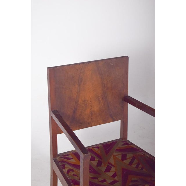 Vintage Armchair with Fabric Upholstery, 1970 For Sale - Image 4 of 8