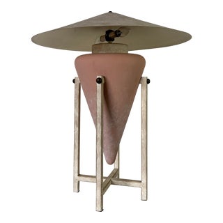 1980's Postmodern Urn Table Lamp by Max Blumberg For Sale