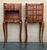 Pair of French Walnut Narrow Bedside Tables With Three Drawers For Sale - Image 4 of 17
