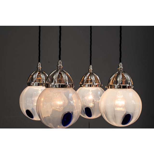 Secession Chandelier attributed to Bakalowits & Sohne for Koloman Moser, 1903 For Sale - Image 17 of 18