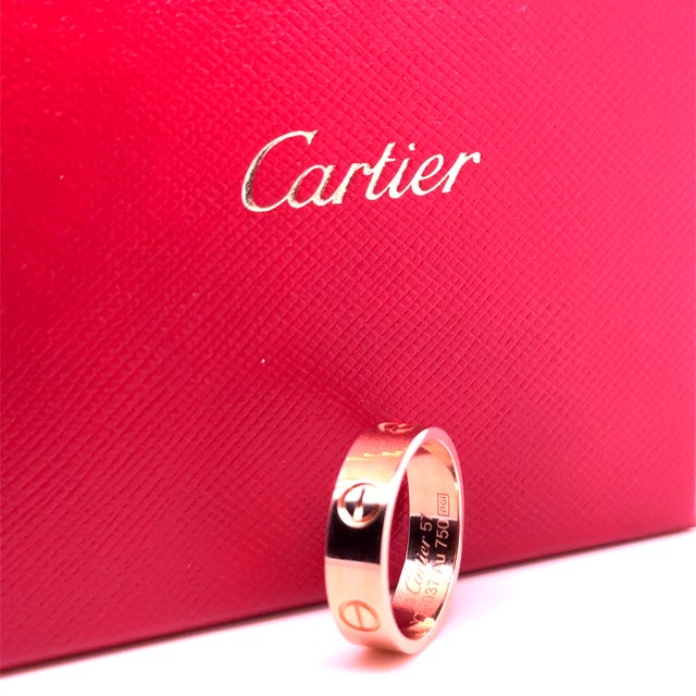 Cartier 18ct Yellow Gold Love Ring 6.34g, Size 8 For Sale - Image 10 of 12