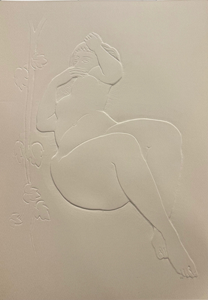 Antoniucci Volti, Femme au lierre (Nude), Etching