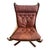 Brown Falcon Chair & Ottoman by Sigurd Ressell 1970s Brown Leather Bentwood Frame For Sale - Image 8 of 11