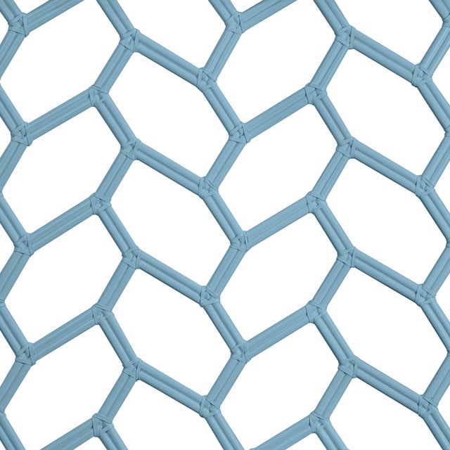 Not Yet Made - Made To Order Silas Headboard Queen - Pool Blue For Sale - Image 5 of 6