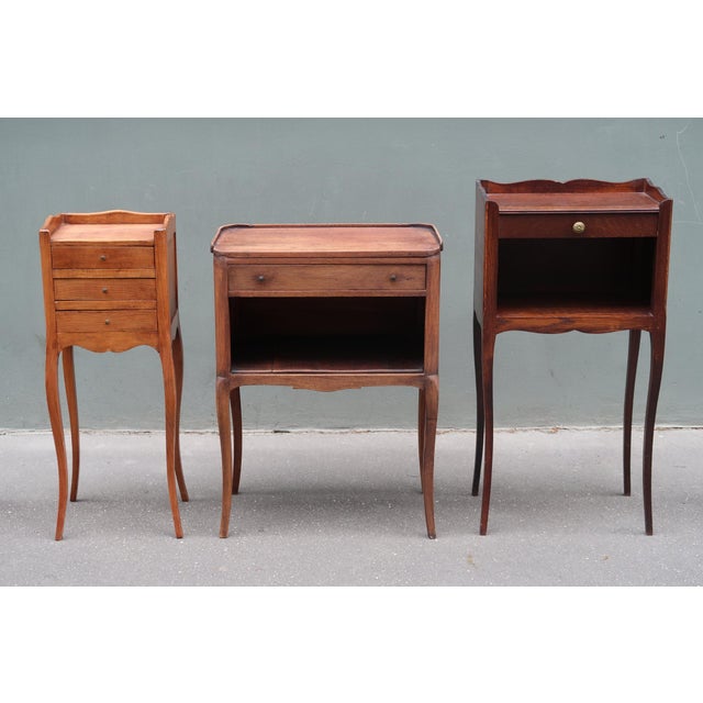 Pair of French Louis XV Style Tiny Side Tables Nightstands For Sale - Image 13 of 13