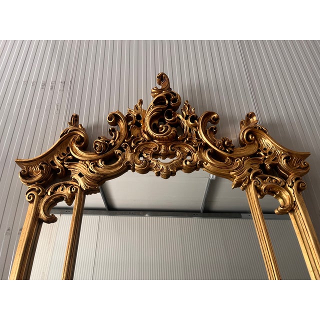 Console Table with Baroque Mirror, 1890s, Set of 2 For Sale - Image 9 of 17