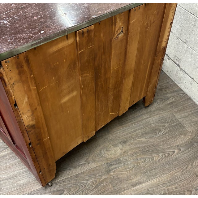 Antique Victorian Eastlake Marble Top Walnut Dresser With Mirror For Sale - Image 13 of 13