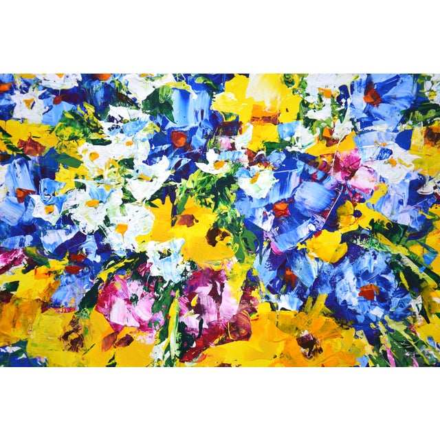 Early 21st Century Flowers. Summer.Modern Original Hand Painting. Arts Bound For Sale - Image 5 of 11