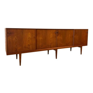 Henry Rosengren Hansen Model 49 Credenza, Teak, Denmark, 1960s For Sale