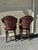 Textile Pair of Century Furniture Savoy Swivel Bar Stools With Leather Seats and Paisley Upholstery For Sale - Image 7 of 7