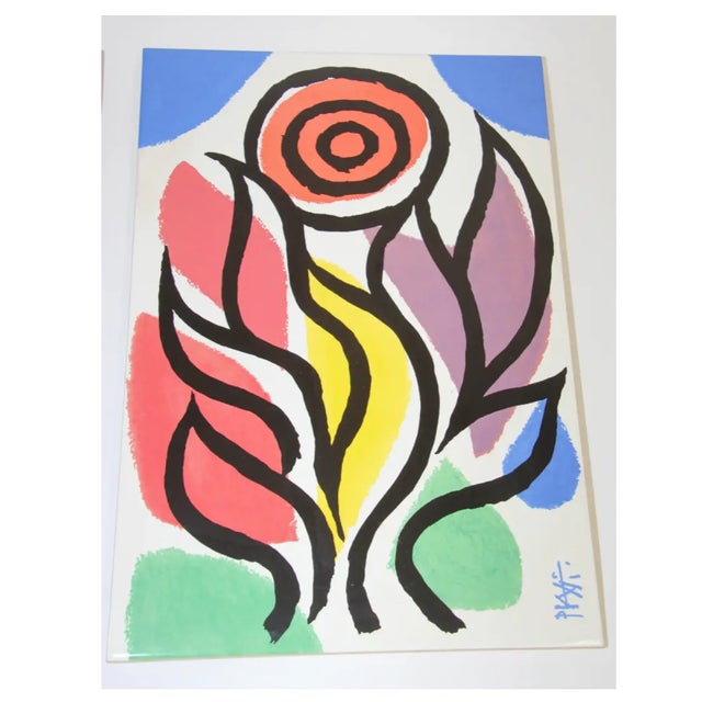 Red Post Modern Picasso Style Celestino Piatti Ceramic Art Tiles - Set of 3 For Sale - Image 8 of 13