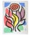 Red Post Modern Picasso Style Celestino Piatti Ceramic Art Tiles - Set of 3 For Sale - Image 8 of 13