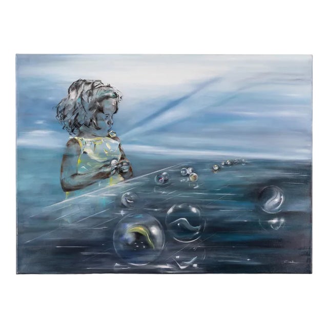 Gabriella Giardi, Cristalli (Biglie Series), Oil on Canvas, 2023 For Sale