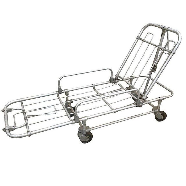1940 #21 Posture Cot Ambulance Stretcher by Ferno-Washington Inc.or Chaise Lounge For Sale - Image 4 of 15