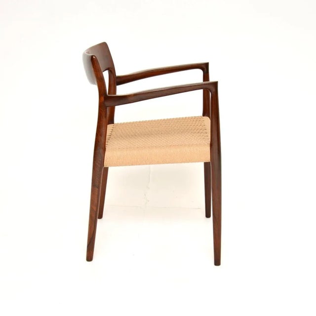 1960s Vintage Danish Model 57 Chair by Niels Moller, 1960 For Sale - Image 5 of 13