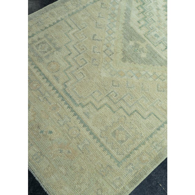 Brown Turkish Oushak Rug 3' x 13'4" #19495 For Sale - Image 8 of 8