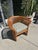 Vintage Curved Slat Teak Wood Lounge Chair For Sale In Los Angeles - Image 6 of 11