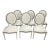 Custom Leather Louis XVI Dining Chairs, Set of 6 For Sale