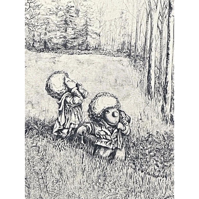 Mayling Mack Holm Lullaby Print 1975 This is a print from an original piece by 20th Century Children's book illustrator...