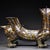 Metal Late 19th Century Gilt Bronze Mythical Beast Figurine, Gold and Silver Inlay For Sale - Image 7 of 12