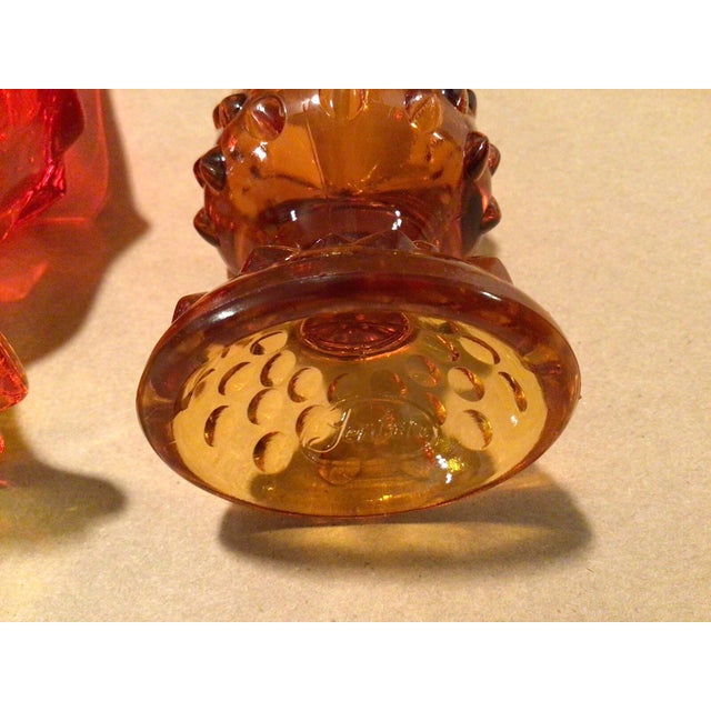 1990s Vintage MCM Fenton *Hobnail Swung Glass Single Bud Vases-Set of 3 For Sale - Image 5 of 6
