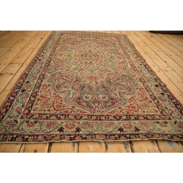 Antique Kerman Rug - 4'1" x 6'11" For Sale - Image 10 of 10