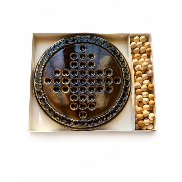 Ceramic Vintage Ceramic Solitaire Game with Board by Bjorn Wiinblad for Rosenthal Studio Linie, 1979 For Sale - Image 7 of 8