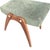 Vintage Ottoman in Teak and Fabric For Sale - Image 6 of 8