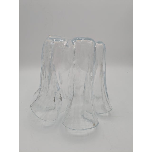 Mid 20th Century Muurla Finland Eva Clear Handkerchief Glass Vase For Sale - Image 9 of 10