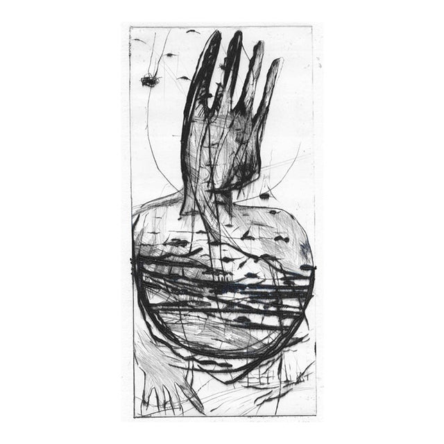 1992 James Waldo Virge Modern Etching For Sale