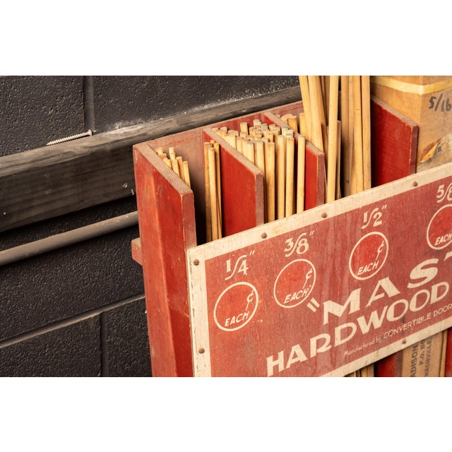 Vintage "Master Dowels" Point-of-Sale Store Display For Sale - Image 4 of 8